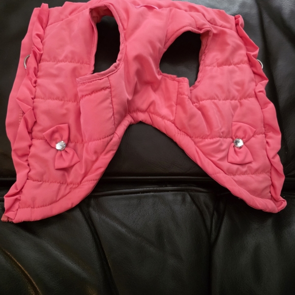 Pink Ruffled Kids Vest - Picture 3 of 3